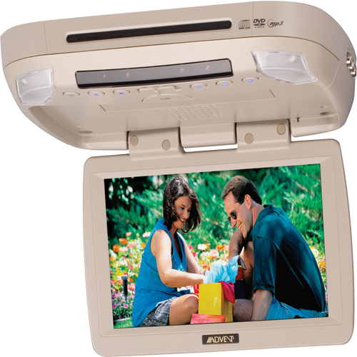 ADV850P - Compact design 8.5 inch monitor with built-in side load DVD player in Pewter
