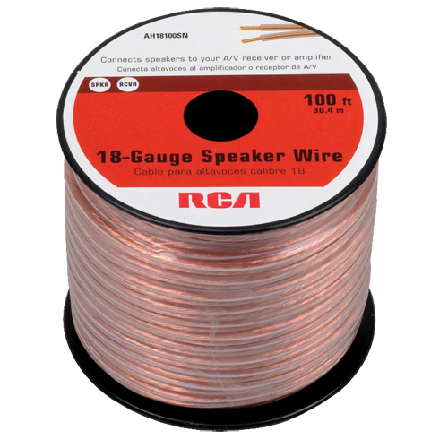 AH18100SR - 100 Foot 18 Gauge Speaker Wire (Spool)