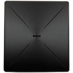 ANT1660F - RCA SLIVR XL Amplified Indoor Flat HDTV Antenna - Multi-Directional