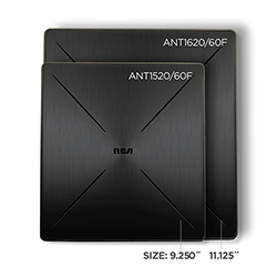 ANT1660F - RCA SLIVR XL Amplified Indoor Flat HDTV Antenna - Multi-Directional
