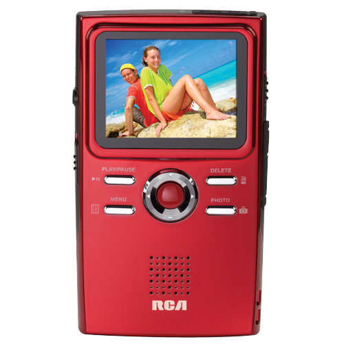 EZ2000RD - Slim design high-definition digital camcorder (red)