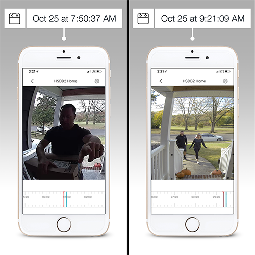 HSDB2A - Video  Doorbell  Camera  with  HD  Live  Stream  and  Free  Recording