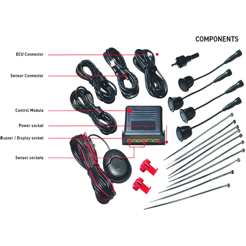 PSB110 - Parking Assist System With 4 Sensors And Buzzer