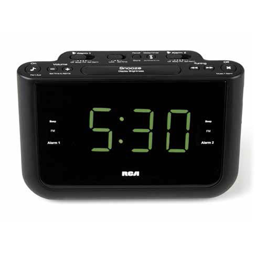 RC442A - USB Charging Clock Radio With Dual Wake