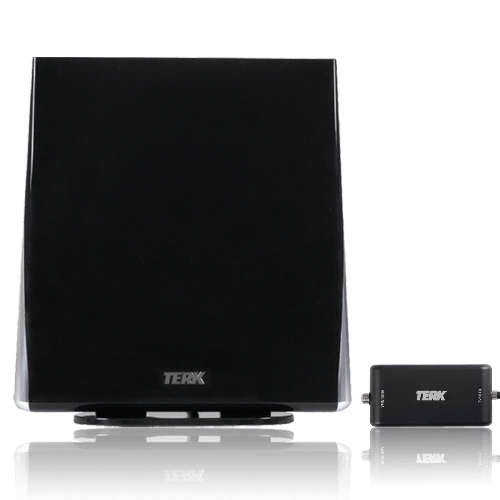 TVOMA1Z - TERK Omni-Directional, Amplified Digital Flat Indoor HDTV Antenna