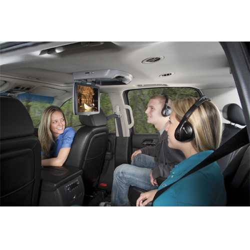 VOD129A - 12.1 inch widescreen LCD backlit monitor / DVD player with built-in dome lights